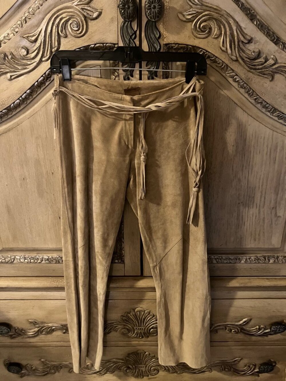 ARDEN B - Tan Suede leather pants - size 2